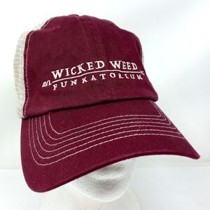 Wicked Weed Brewing Funkatorium Strapback Trucker Hat Cap Asheville, NC Brewery